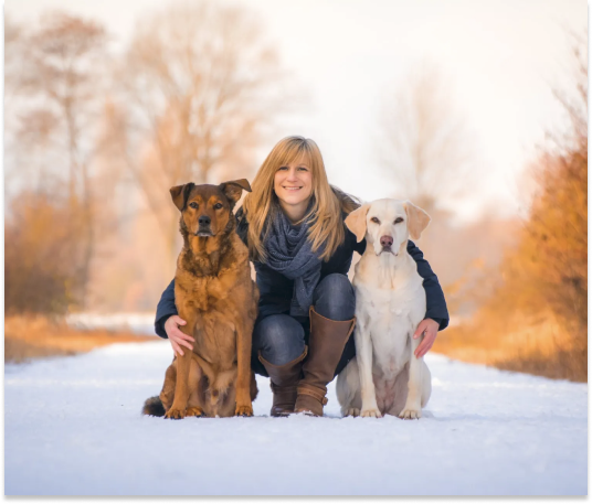 Bild Julia mit Hunden